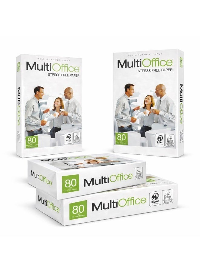 Multi Office Premium Multi Office A4 Copy Paper 3 X 500 80 GSM – 3 Reams / 1500 Sheets, Extra White, Smooth & Jam‑Free, for Office School Home Use. - Image 3